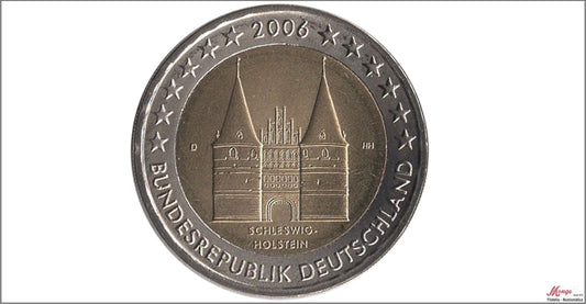 Alemania - Federal - 2006 - Monedas Euros circulación - S/C / UNC - 2 € año 2006 Schleswig-Holstein (1ceca)