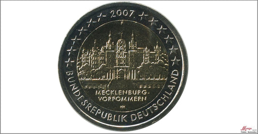 Alemania - Federal - 2007 - Monedas Euros circulación - S/C / UNC - 2 € Año 2007 / Mecklenburg (1ceca)