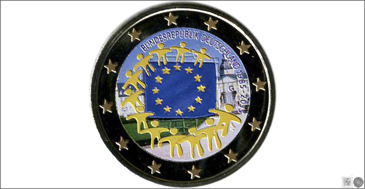 Alemania - Federal - 2015 - Monedas Euros Color - S/C / UNC - 2 € Año 2015 / Bandera