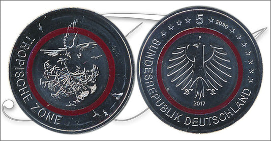 Alemania - Federal - 2017 - Monedas Euros circulación - S/C / UNC - 5 € Año 2017 / Letra F