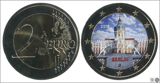 Alemania - Federal - 2018 - Monedas Euros Color - S/C / UNC - 2 € Año 2018 / Color / Palacio de Charlottenburg / 1 moneda