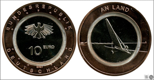 Alemania - Federal - 2020 - Monedas Euros circulación - S/C / UNC - 10 € Año 2020 / En tierra