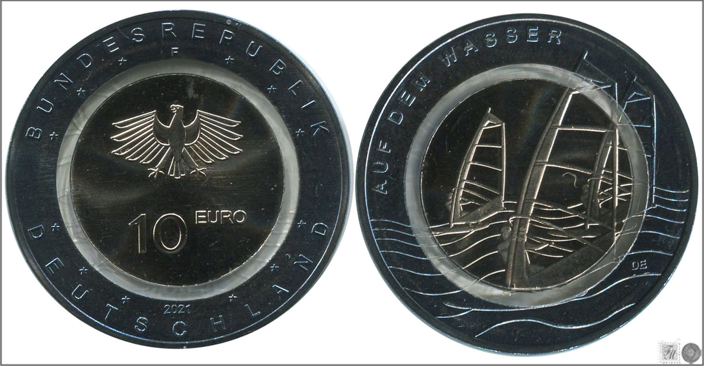 Alemania - Federal - 2021 - Monedas Euros circulación - S/C / UNC - 10 € Año 2021 / En el Agua