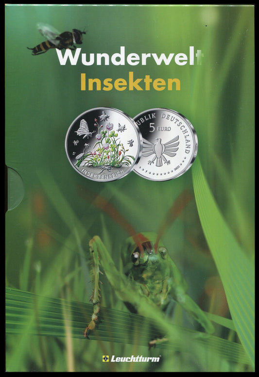 Alemania - Federal - 2022 - Monedas Euros circulación - S/C / UNC - Libro para 5 € Mundo de los Insectos - 2022/2024