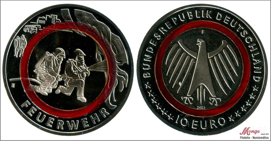 Alemania - Federal - 2023 - Monedas Euros circulación - S/C / UNC - 10 € Año 2023 / Bomberos