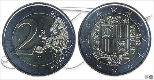 Andorra - 2015 - Monedas Euros circulación - S/C / UNC - 2 € Año 2015