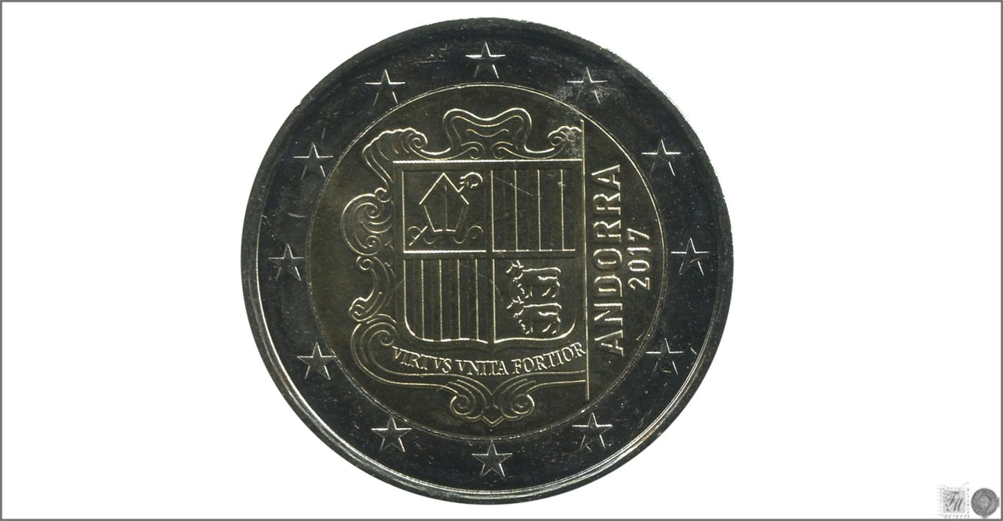 Andorra - 2017 - Monedas Euros circulación - S/C / UNC - 2 € Año 2017