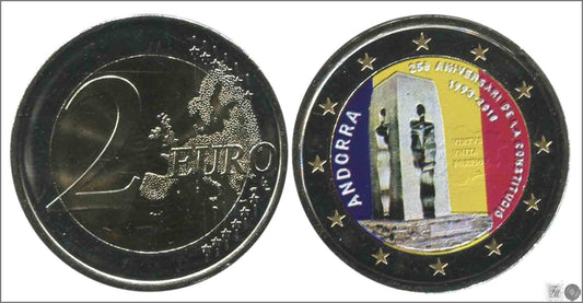 Andorra - 2018 - Monedas Euros Color - S/C / UNC - 2 € Año 2018 / 25A de la Constitucio