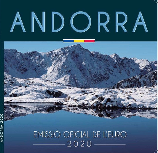 Andorra - 2020 - Monedas Euros en cartera oficial - FDC / MS - Año 2020 (8 monedas)