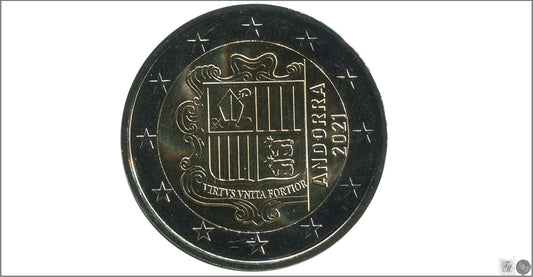 Andorra - 2021 - Monedas Euros circulación - S/C / UNC - 2 € Año 2021