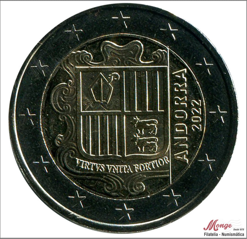 Andorra - 2022 - Monedas Euros circulación - S/C / UNC - 2 € Año 2022