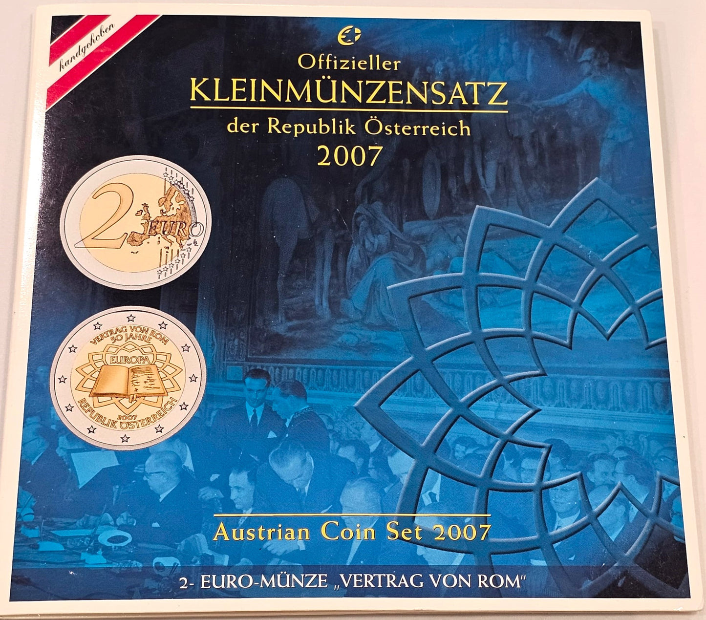 Austria - 2007 - Monedas Euros en cartera oficial - FDC / MS - Cartera 2007 (8 monedas)