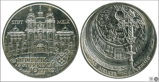 Austria - 2007 - Monedas euros en plata - Nº KM03146 - S/C / UNC - 10 € año 2007 / Monasterio de Melk