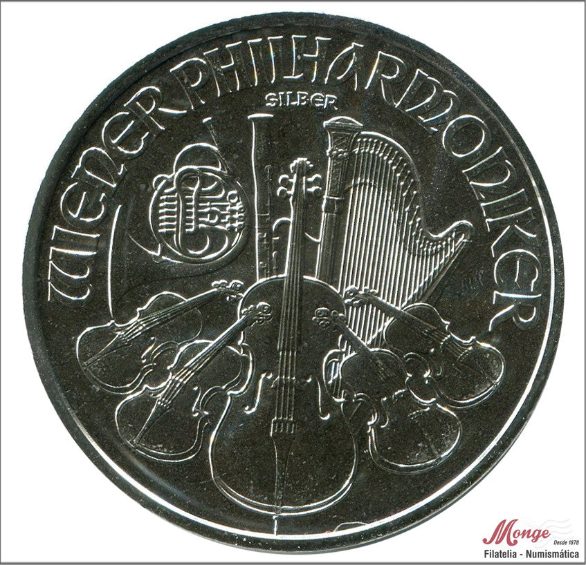 Austria - 2024 - Monedas euros en plata - FDC / MS - 1´50 € Año 2024 / Wiener Philharmoniker / 31,50 gr. plata