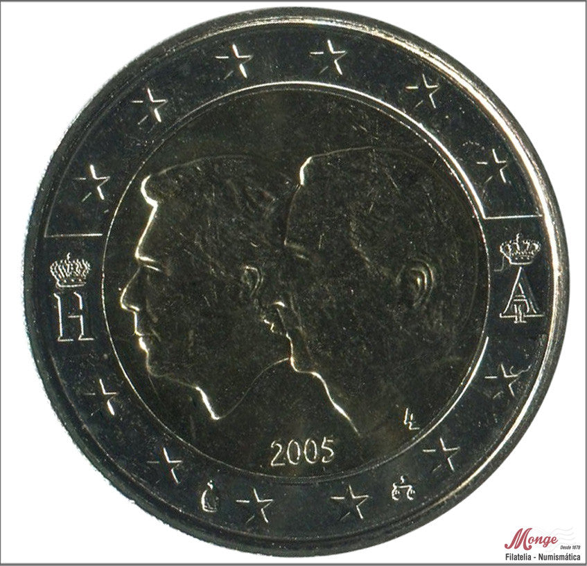 Bélgica - 2005 - Monedas Euros circulación - S/C- aUNC - 2 € año 2005, 84 Aniv. UE Belgica/Luxemburgo