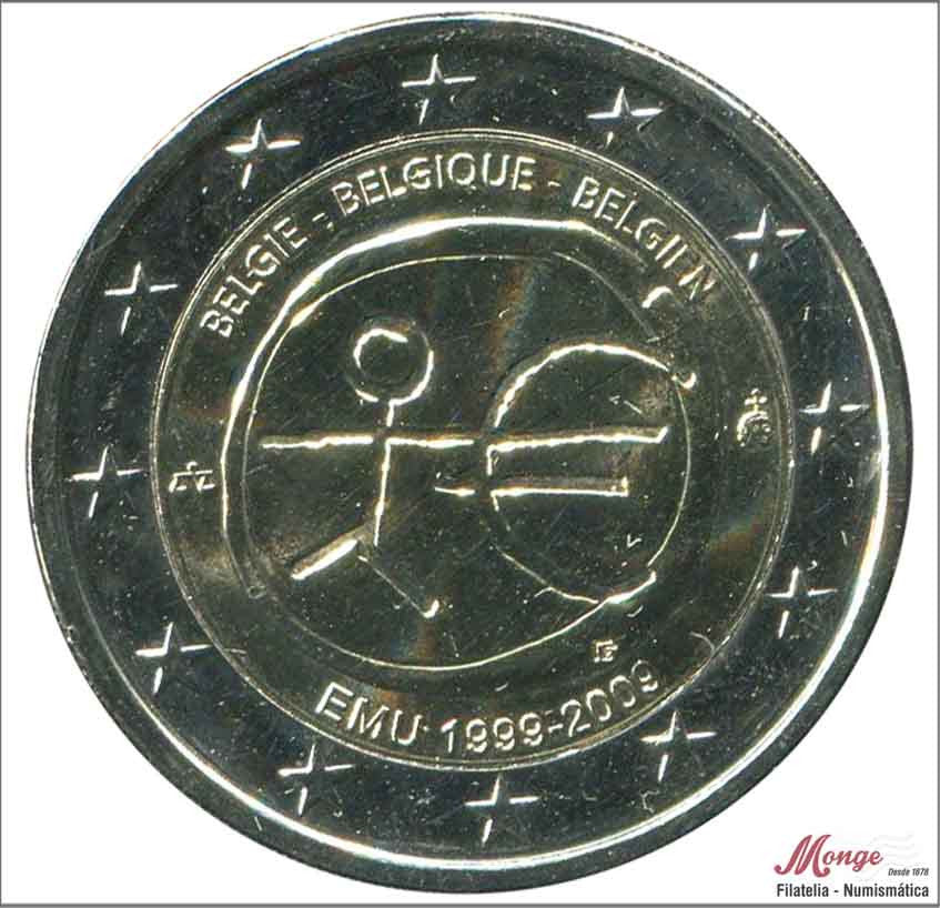 Bélgica - 2009 - Monedas Euros circulación - S/C / UNC - 2 € Año 2009 / 10 Aniv. Euro