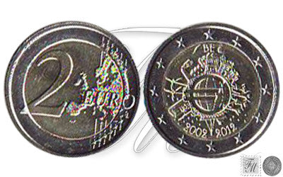 Bélgica - 2012 - Monedas Euros circulación - S/C / UNC - 2 € Año 2012 / 10 Aniversario €