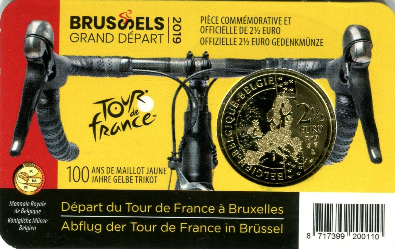 Bélgica - 2019 - Monedas Euros circulación - Sin circular - S/C / UNC - 2,50  Año 2019 / Tour de France