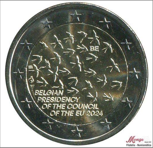 Bélgica - 2024 - Monedas Euros circulación - S/C / UNC - 2 € Año 2024 / Presidencia UE