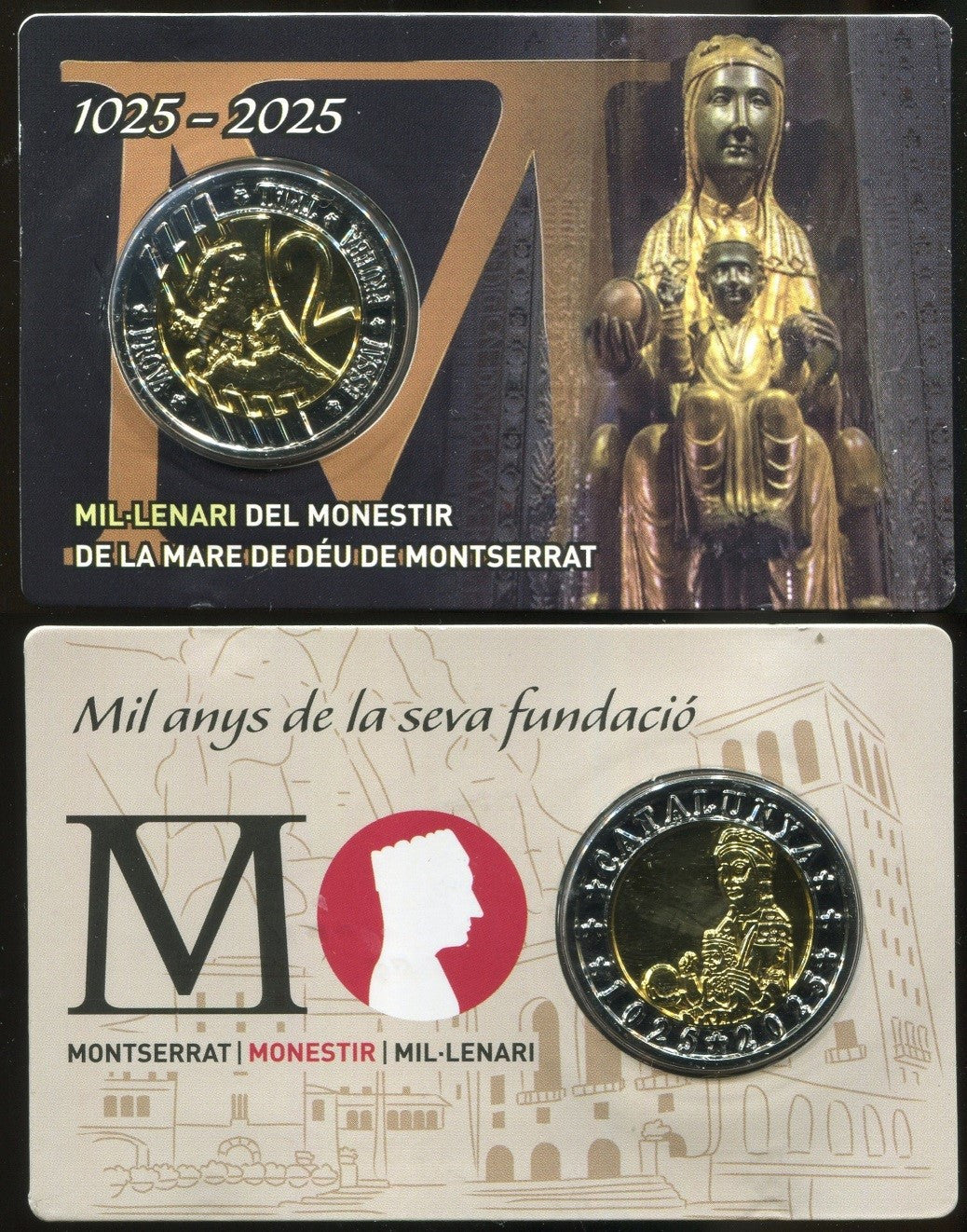 Catalunya - 2024 - Monedas Euros en Prueba - FDC / MS - 2 € año 2024 / Milenario de Montserrat / en blister