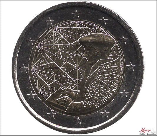 Chipre - 2022 - Monedas Euros circulación - S/C / UNC - 2 € Año 2022 / Erasmus