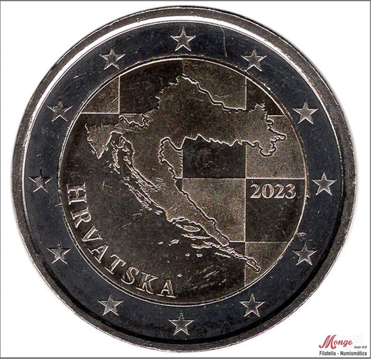 Croacia - 2023 - Monedas Euros circulación - S/C / UNC - 2 € Año 2023