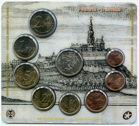 Eslovaquia - 2011 - Monedas Euros circulación - FDC / MS - Año 2011 (8 monedas)