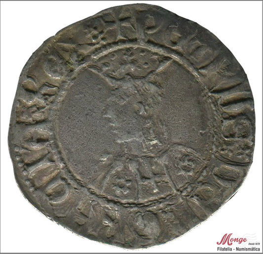 España - 1276 - Pedro III - Nº CGC223.J - MBC+ / VF+ - Croat Barcelona / T gotica y CIVI en 3 puntos / 1276-1285