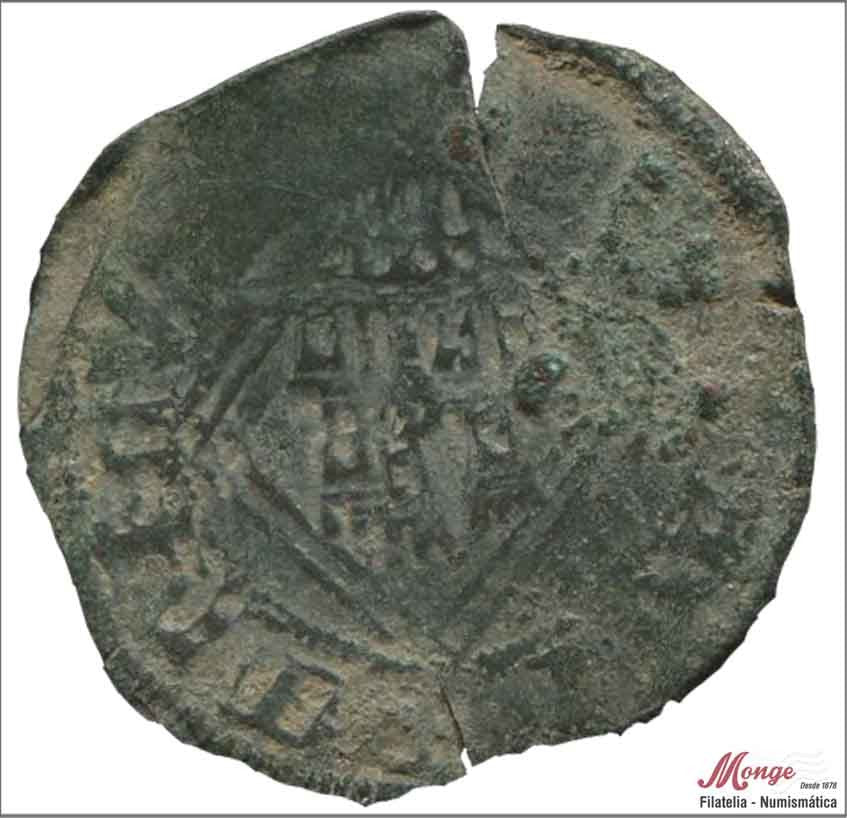 España - 1454 - Enrique IV - Nº BM1083 - BC- / F- - Blanca de Rombo Segovia / 1454-1474 / Castilla Leon