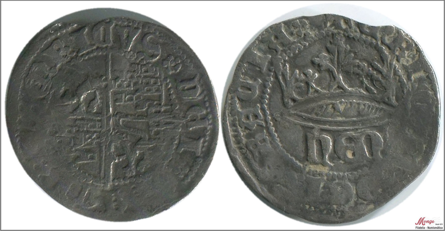 España - 1454 - Enrique IV - Nº MCL-930 - MBC - / VF- - 1/2 Real de Segovia 1454-1474 / Reino Castilla Leon / 1,65 gramos