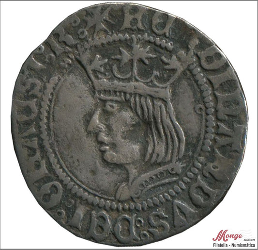 España - 1479 - Fernando II - Nº CGMC3075d - MBC+ / VF+ - Croat Ferran II de Perpinya 1479-1516 A/ FERDINANDVUS:DEI:GRACSI:R. E