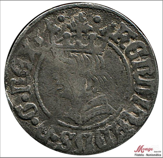 España - 1479 - Fernando II - Nº CGMC3609 - MBC+ / VF+ - Croat Ferran II de Barcelona 1479-1516 / CIVI en puntas - 2,95 gr. pla