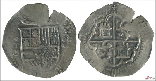 España - 1591 - Felipe II - Nº 00415 - BC+ / F+ - 4 Reales Toledo M 1556-1598 ND feche inicio leyenda 1591