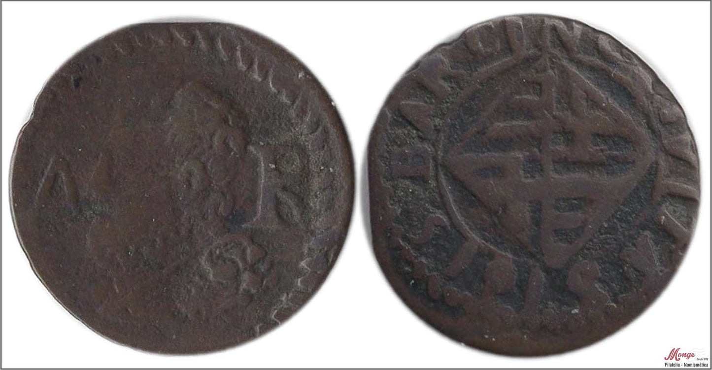 España - 1615 - Felipe III - Nº 00595 - MBC - / VF- - Ardite 1615 Barcelona Cu