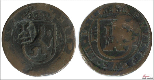 España - 1620 - Felipe III - Nº 00775 - JS-D235 - BC / F - 8 Maravedis 1620 Ingenio-Segovia Cu