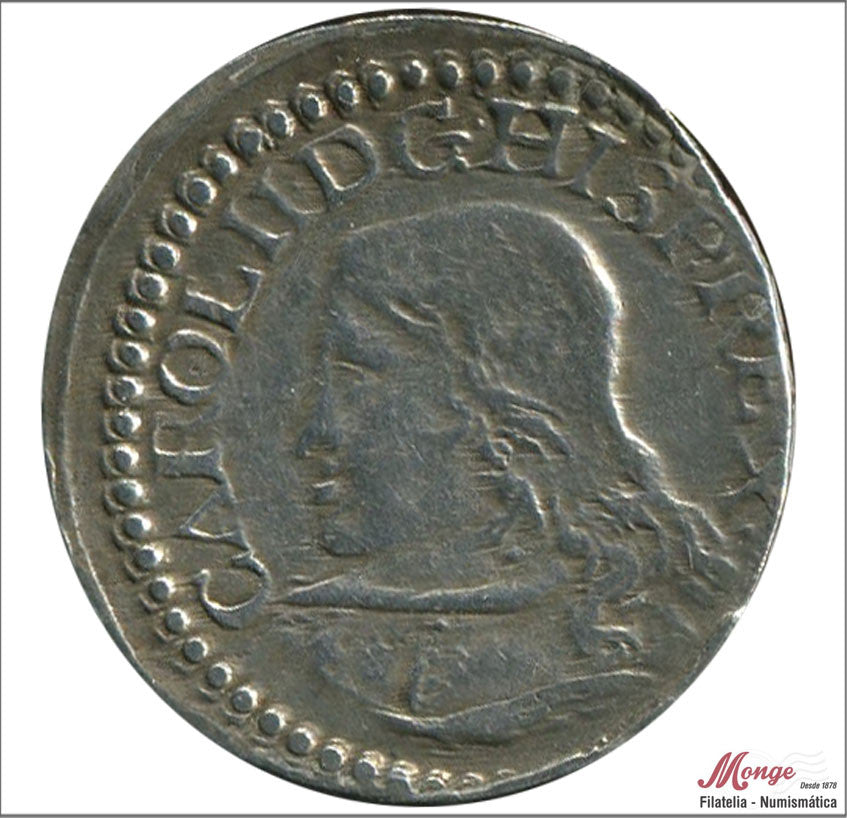 España - 1693 - Carlos II - Nº 00669 - MBC+ / VF+ - 1 Real "Croat" 1693 Barcelona - plata