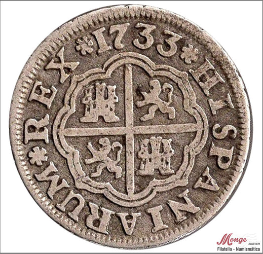 España - 1733 - Felipe V - Nº 01720 - MBC / VF - 1 Real 1733-PA Sevilla - plata