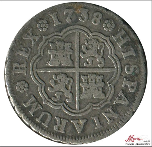 España - 1735 - Felipe V - Nº 01543 - MBC / VF - 1 Real 1735 JF Madrid - plata