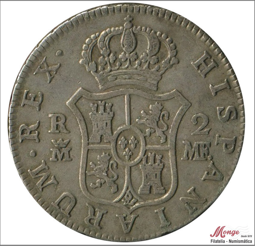 España - 1793 - Carlos IV - Nº 00963 - MBC+ / VF+ - 2 Reales 1793 MF Madrid Ag