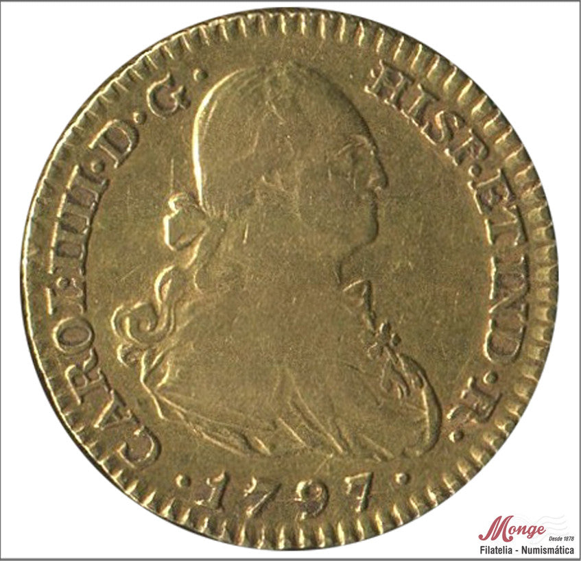 España - 1797 - Carlos IV - Nº 00496 - MBC- / MBC - 1 Escudo 1797 Madrid MF 3,40 gr. oro