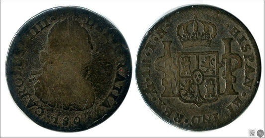 España - 1807 - Carlos IV - Nº 01155 - Regular conservación - RC / VG - 1 Real 1807 TH Mejico Ag