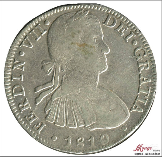 España - 1810 - Fernando VII - Nº 00543 - MBC / VF - 8 Reales 1810 HJ Mexico - 27 gr. plata