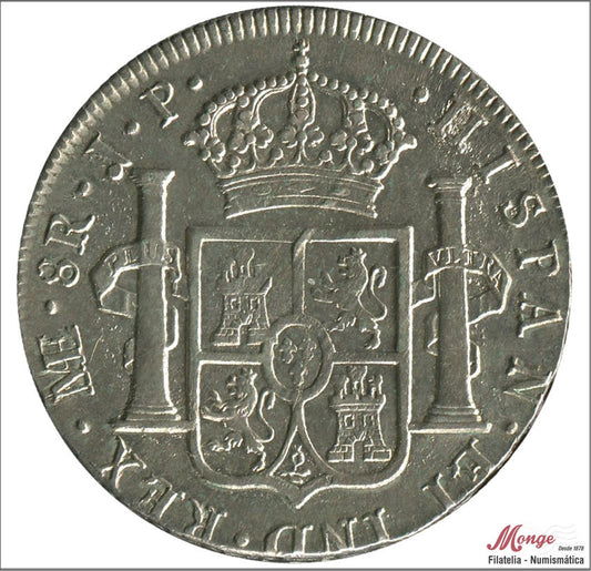 España - 1815 - Fernando VII - Nº 00483 - EBC / XF - 8 Reales 1815 JP Lima - 27,15 gr. plata