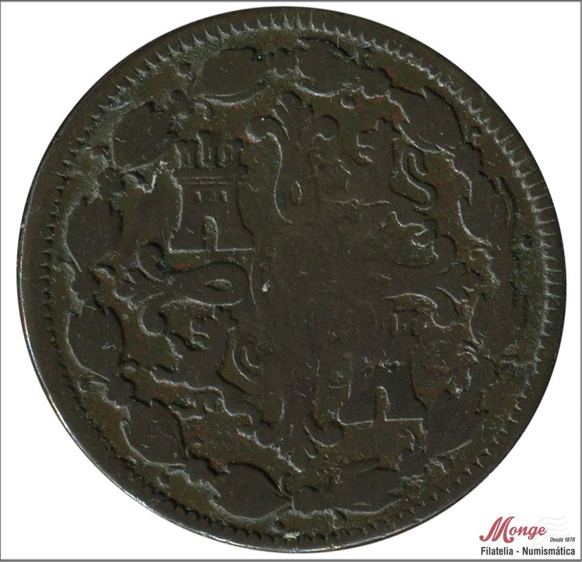 España - 1818 - Fernando VII - Nº 01552 - RC / VG - 8 Maravedis 1818 Jubia Cu