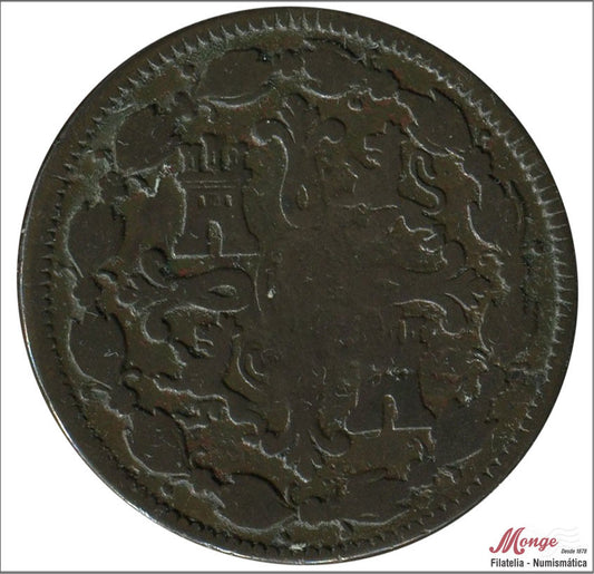 España - 1818 - Fernando VII - Nº 01552 - RC / VG - 8 Maravedis 1818 Jubia Cu