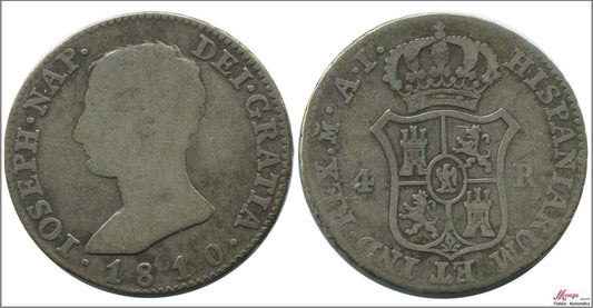 España - 1820 - Fernando VII - Nº 01026 - Muy Buena conservación - MBC / VF - 2 Reales 1820 GJ Sevilla Ag