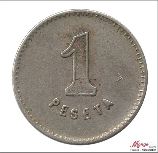 España - 1937 - Cooperativas - Nº T-2058 - MBC / VF - 1 peseta/ La Progresiva - Parets del Valles/ Niquel