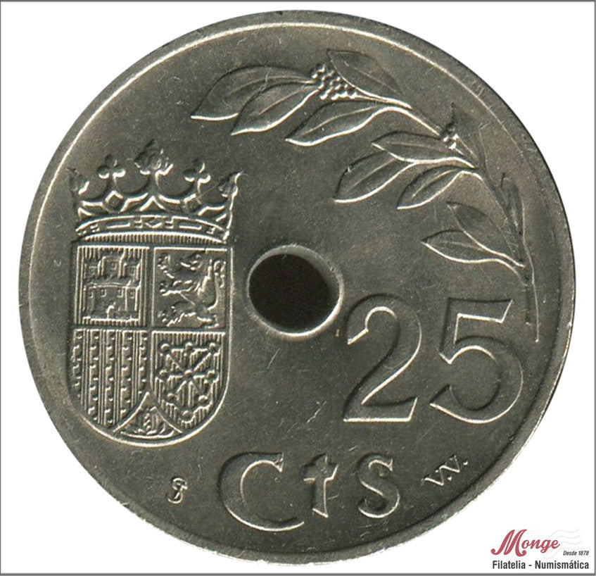 España - 1937 - Franco - Nº 00247 - S/C / UNC - 25 centimos 1937