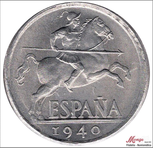 España - 1940 - Franco - Nº 00242 - S/C-/aUNC - 10 centimos 1940