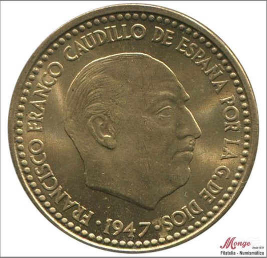 España - 1948 - Franco - Nº 00269 - S/C-/aUNC - 1 peseta 1947 (48)